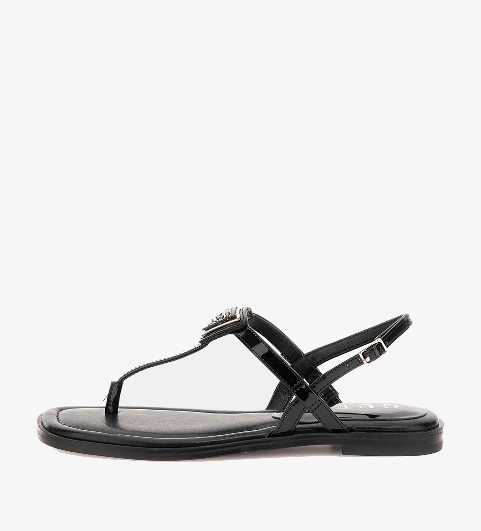 Guess Rainey 4 Patent Kadın Siyah Sandalet