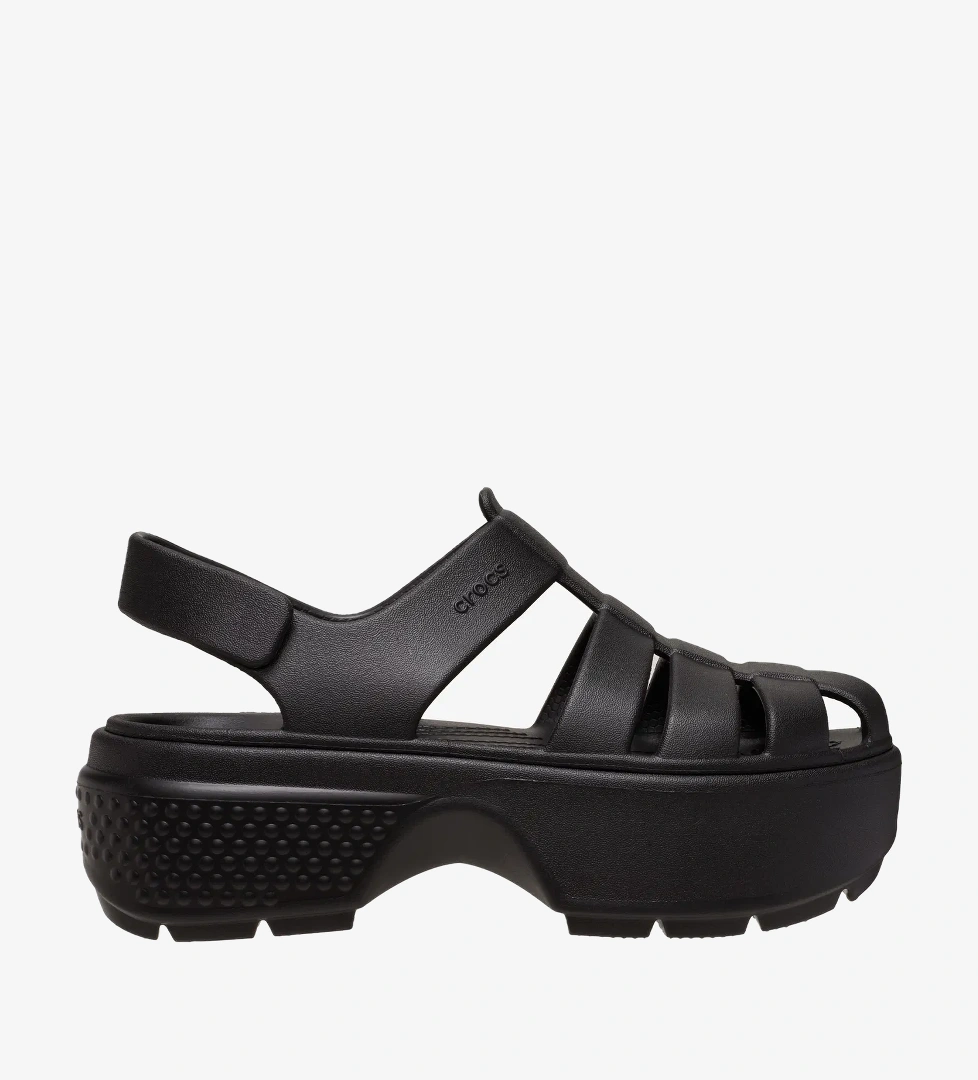 Crocs Stomp Fisherman Kadın Siyah Sandalet - Görsel 1