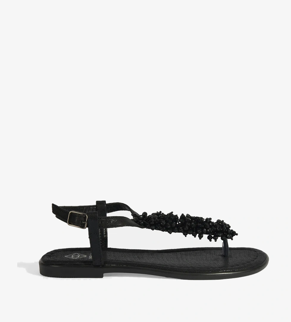 Kadın Siyah Parmak Arası Sandalet