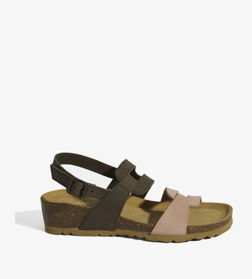 Kahve Kadın Toka Detaylı Sandalet - Görsel 1