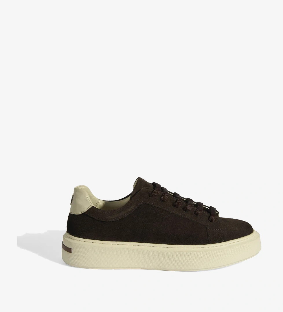 Kadın Kahve Bağcıklı Süet Günlük Ayakkabı - Görsel 1