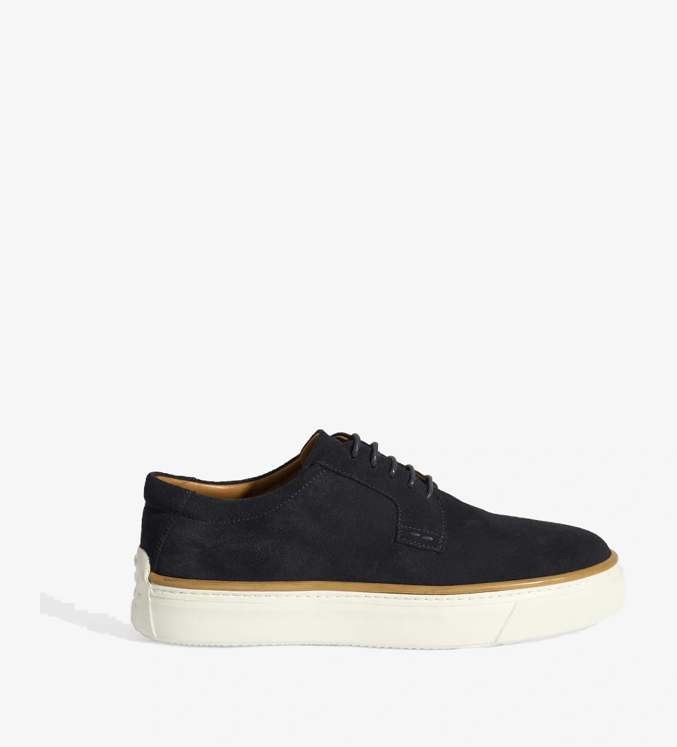 Lacivert Erkek Bağcıklı Süet Günlük Ayakkabı