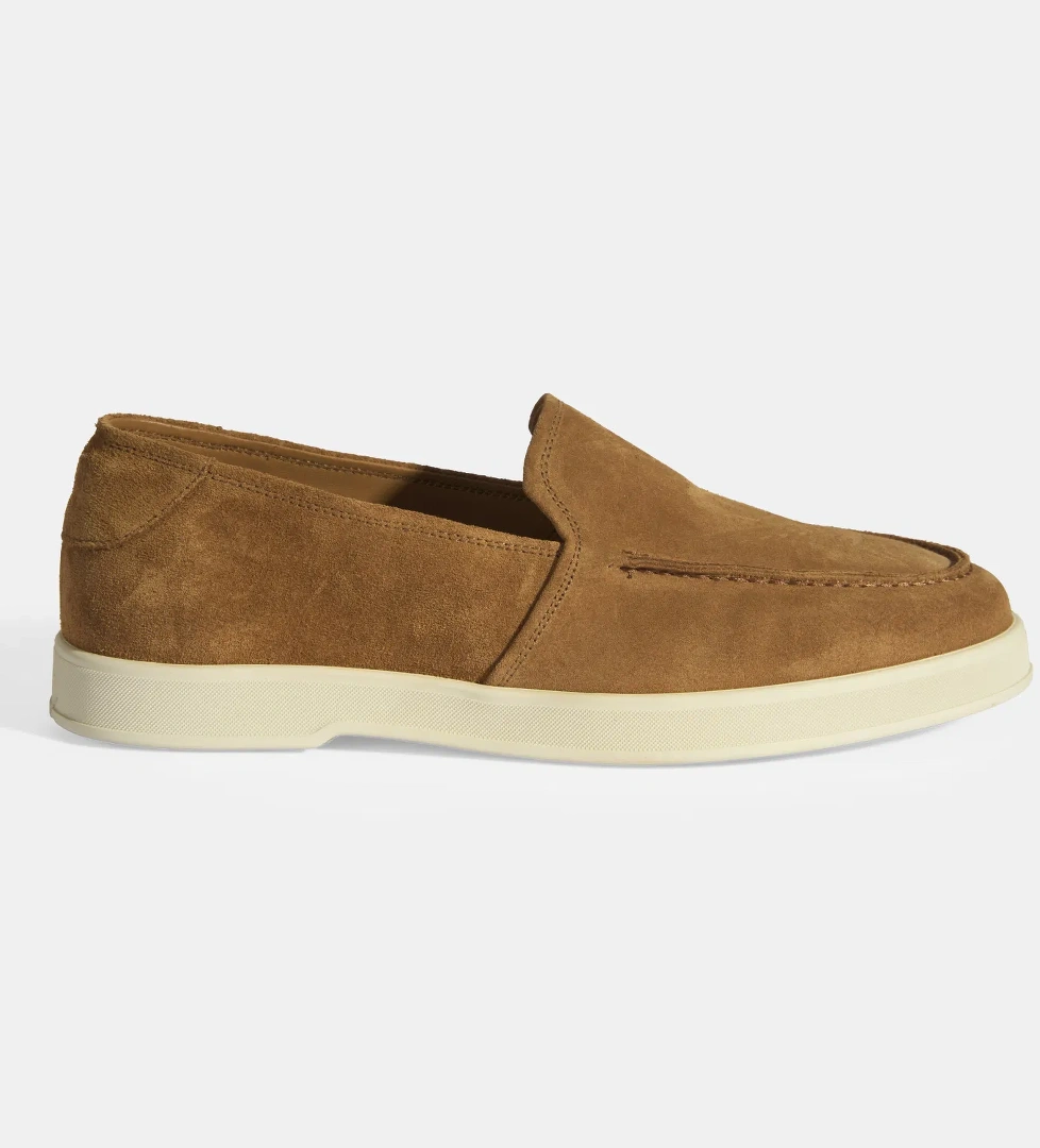 Desa Peraleda Taba Haki Erkek Slip-on Süet Loafer model görseli