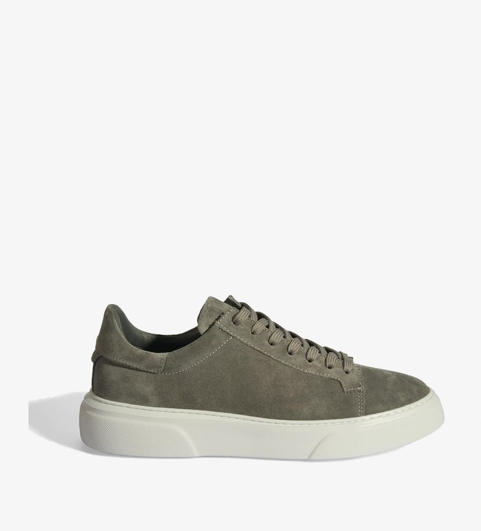 Gri Erkek Bağcıklı Süet Günlük Ayakkabı - Görsel 1