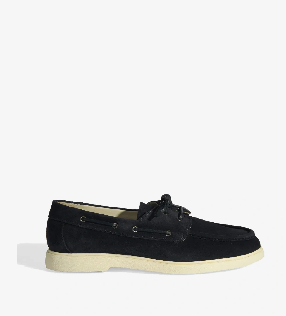 Erkek Lacivert Bağcıklı Süet Günlük Ayakkabı