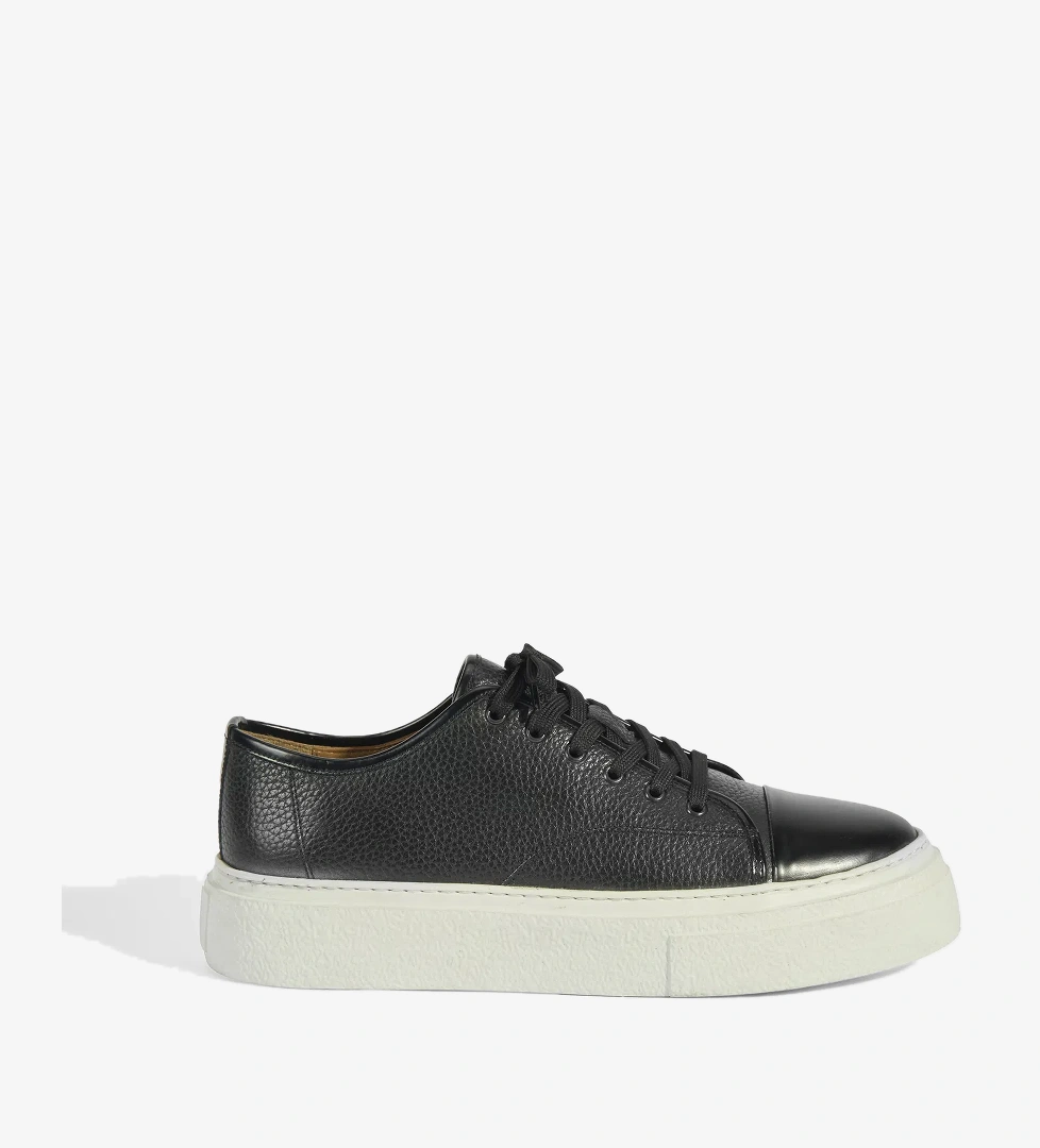 Kalinda Siyah Erkek Deri Bağcıklı Günlük Ayakkabı