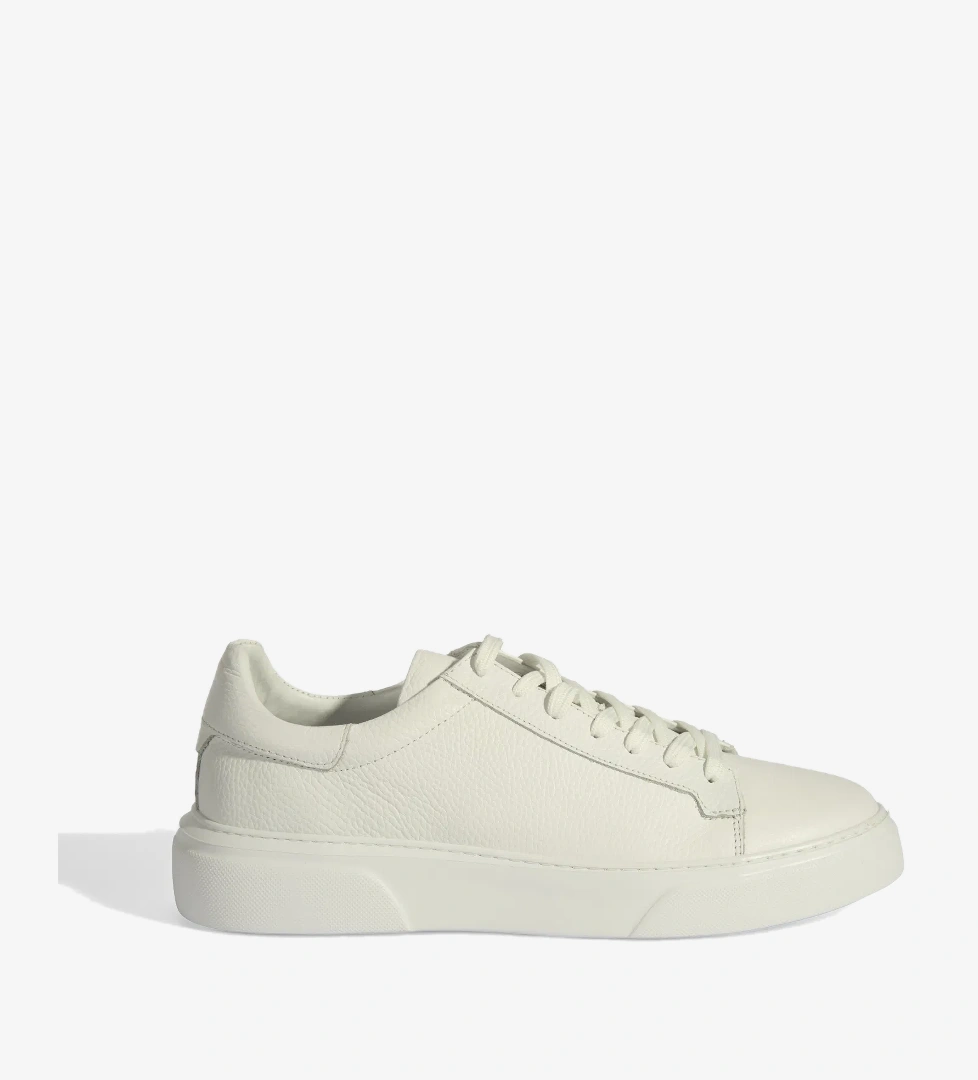 Reminya Beyaz Erkek Deri Bağcıklı Günlük Ayakkabı