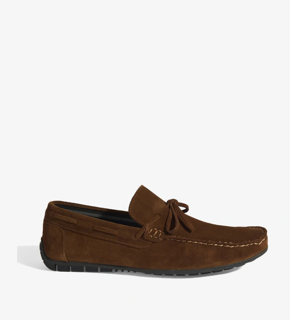 Calandra Taba Erkek Bağcık Detaylı Slip-On Süet Loafer