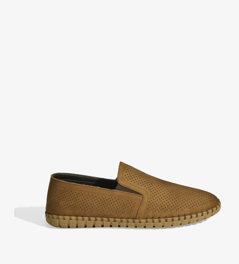 Desa Dislina Taba Siyah Erkek Deri Slip-on Günlük Ayakkabı model görseli