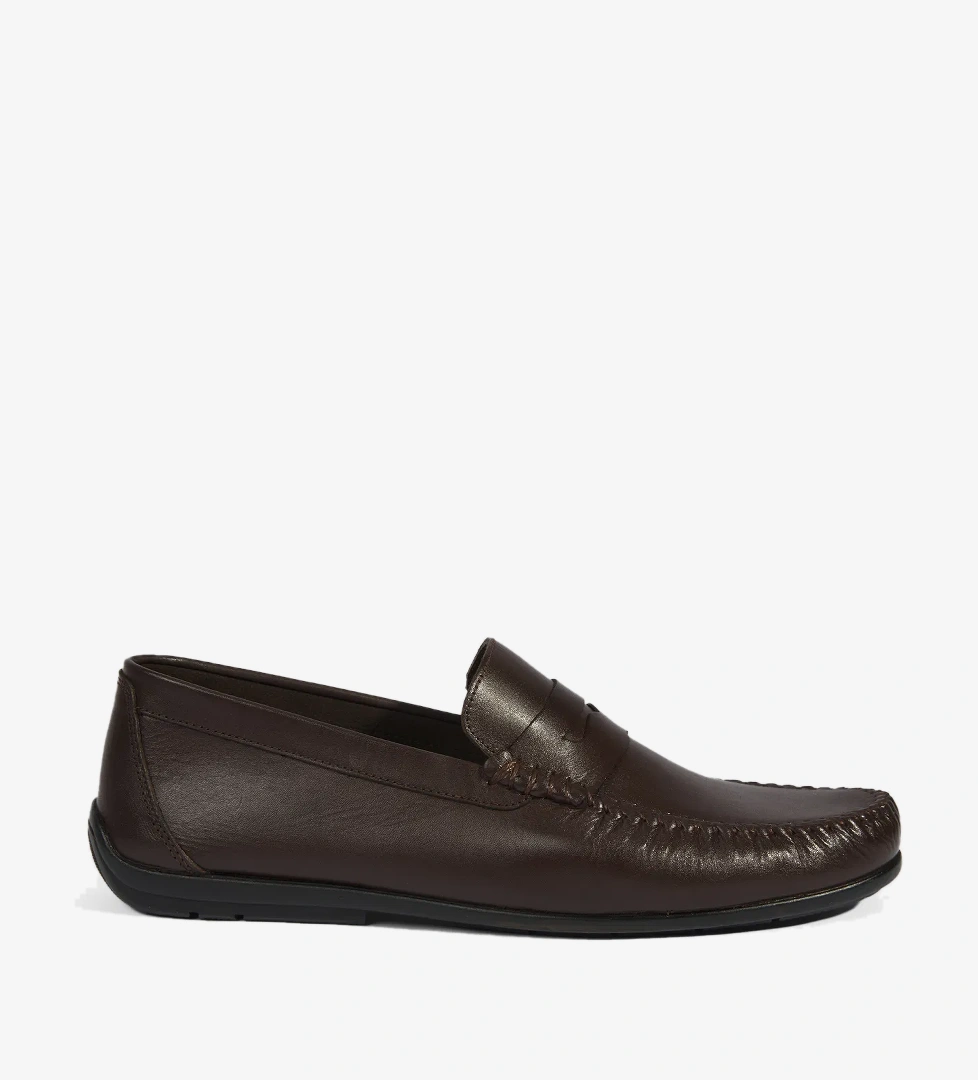 Jovian Kahve Erkek Deri Slip-On Loafer