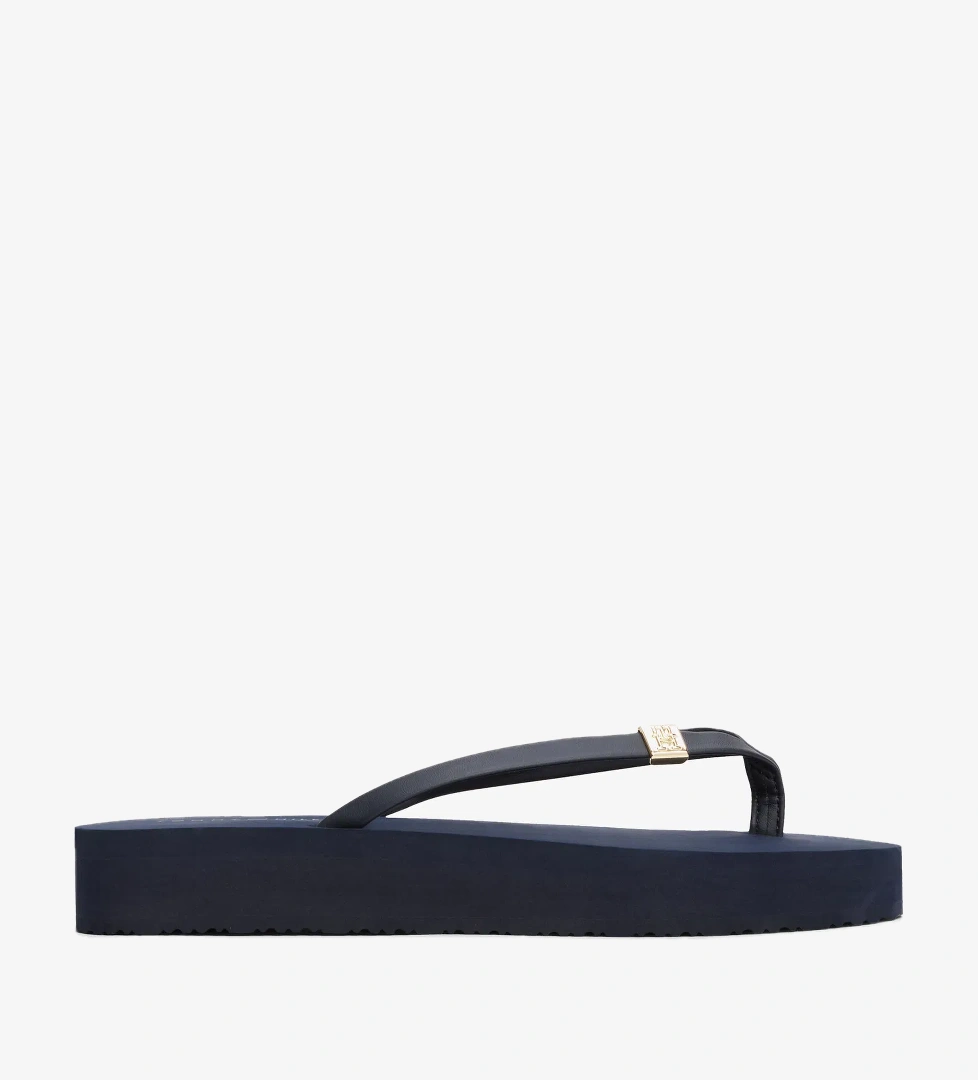 Tommy Hilfiger Elevated Chic Beach Kadın Lacivert Terlik - Görsel 1