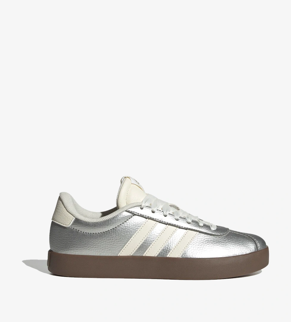 adidas VL Court 3.0 Kadın Gri Spor Ayakkabı - Görsel 1