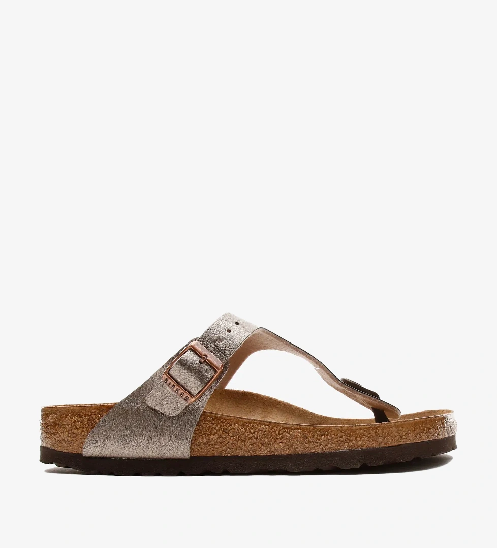 Birkenstock Gizeh Birken-Flor Graceful Kadın Bej Terlik - Görsel 1