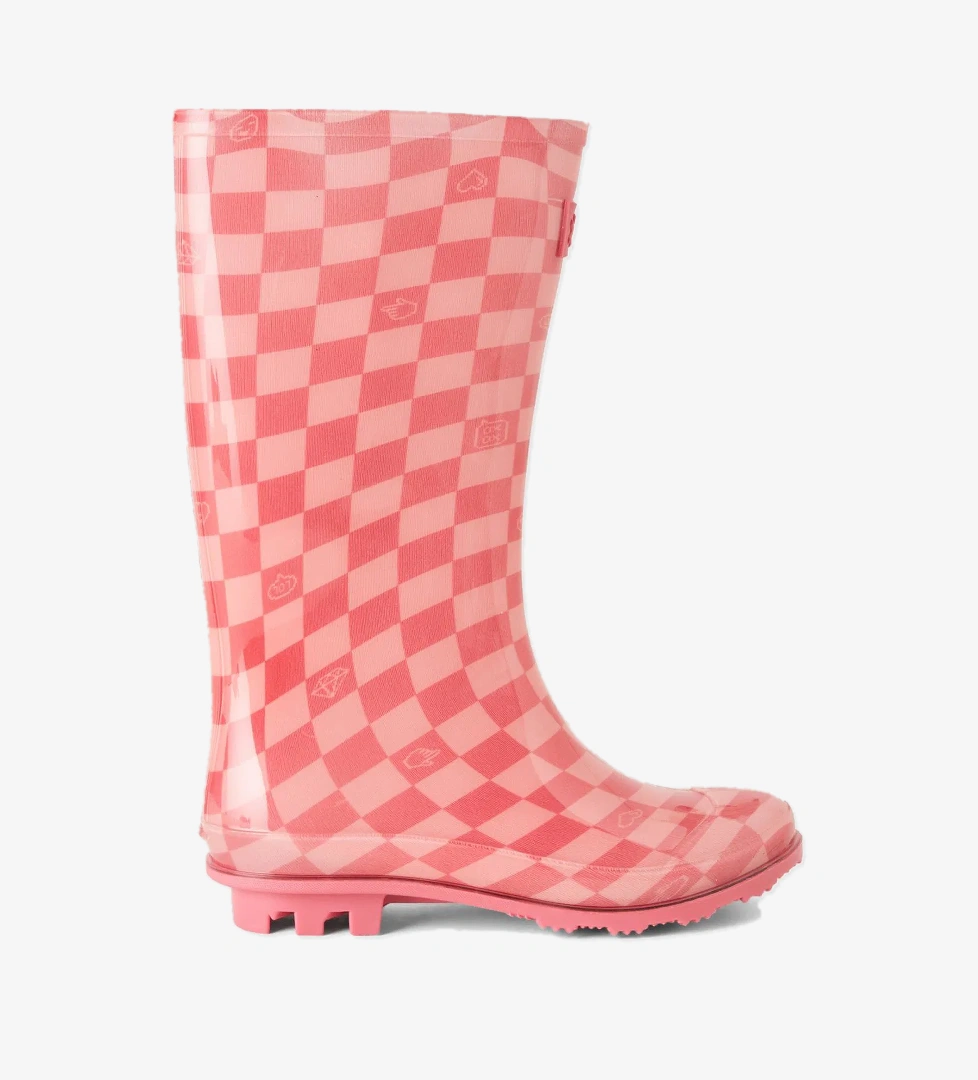 Kız Çocuk Pembe Kesik Logolu Çizme