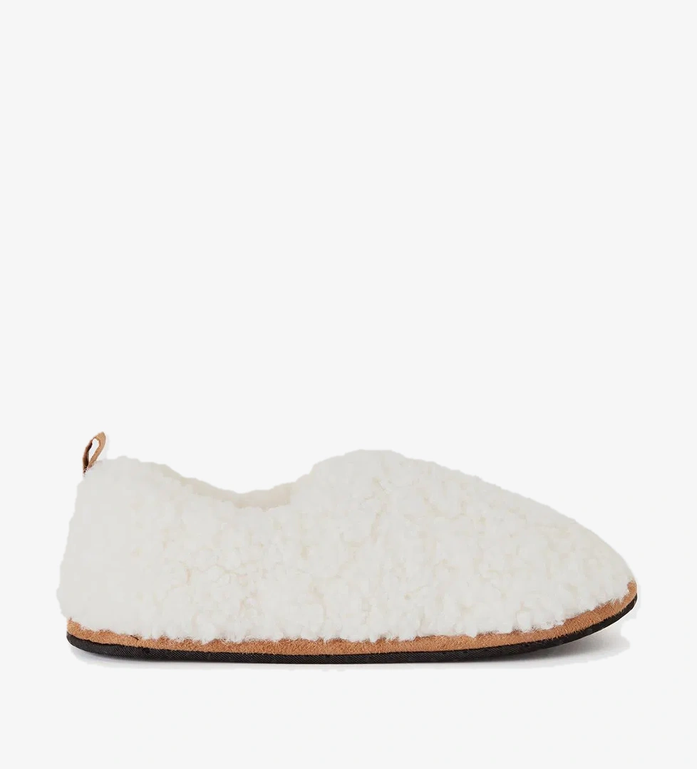 United Colors Of Benetton Erkek Çocuk Bej Peluş Panduf model görseli