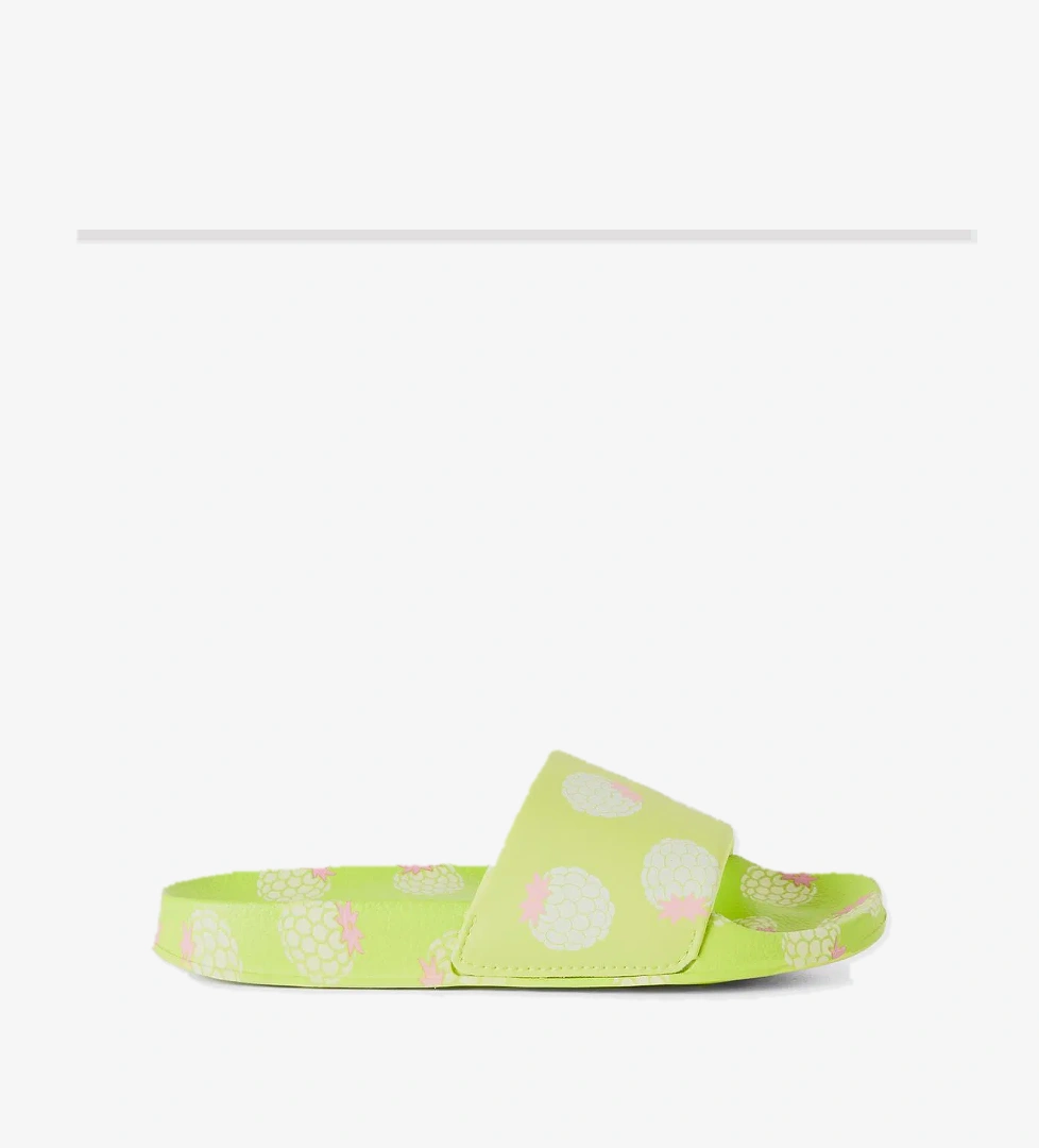 Erkek Çocuk Mix Üstü Logo Baskılı Tamamı Desenli Tek Bantlı Deniz Terliği - Görsel 1