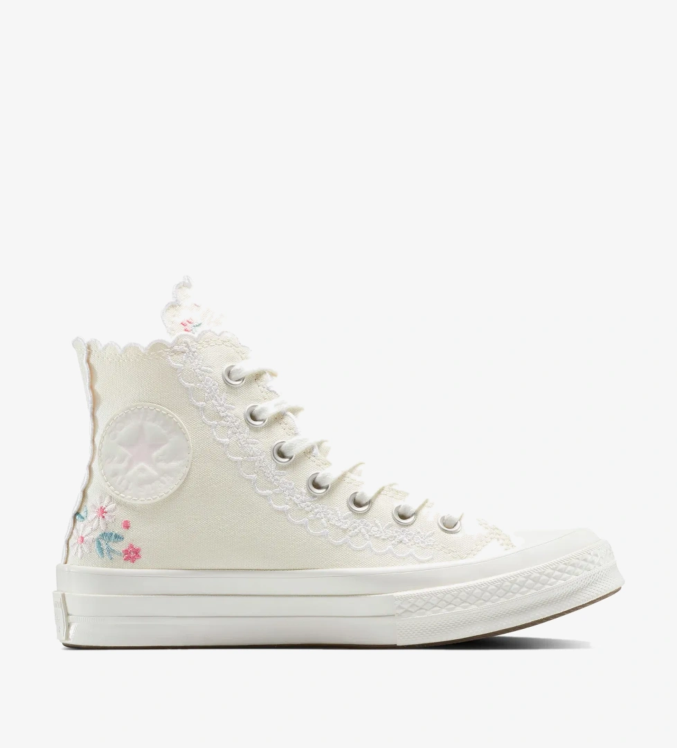 Converse Chuck Taylor Embroidered Unisex Krem Sneaker