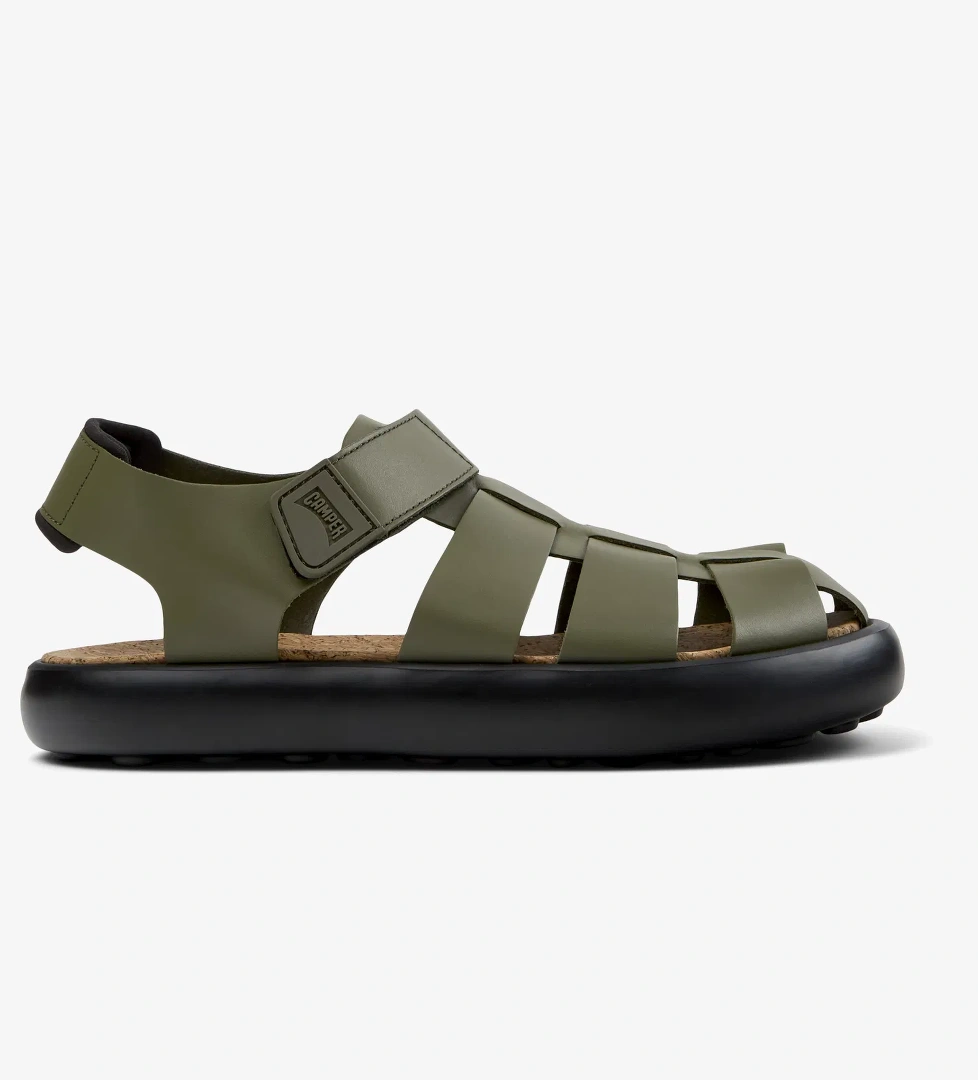 Camper Pelotas Flota Sandal Erkek Yeşil Sandalet - Görsel 1