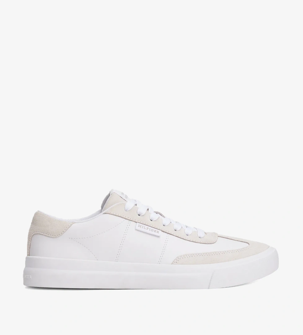 Tommy Hilfiger Cupset Leather Summer Erkek Beyaz Sneaker - Görsel 1