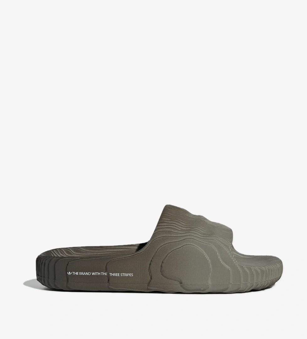 adidas Adilette 22 Unisex Gri Terlik - Görsel 1