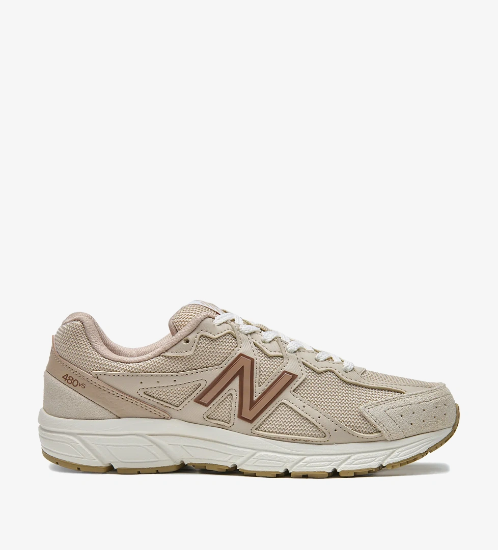 New Balance 480 Unisex Bej Spor Ayakkabı - Görsel 1