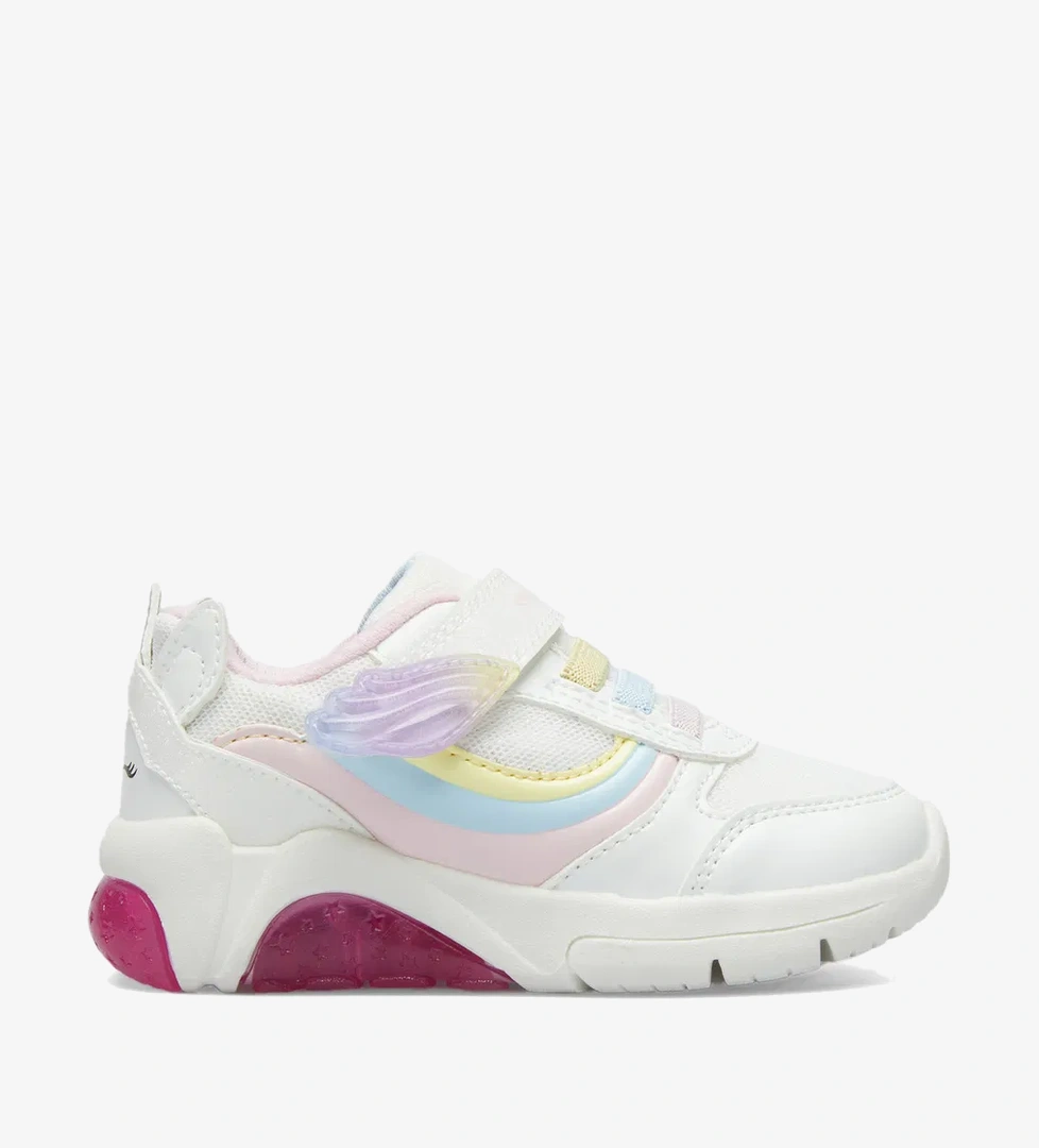 Geox Fadinlight Bebek Işıklı Beyaz Spor Ayakkabı - Görsel 1