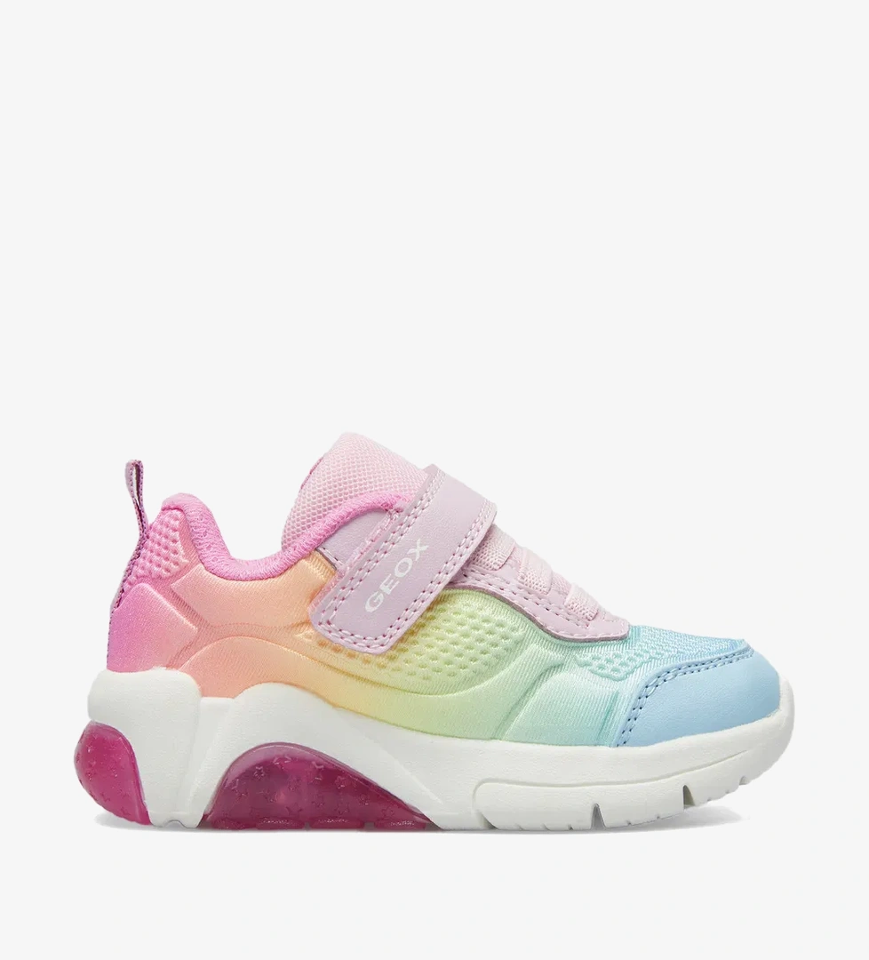 Geox Fadinlight Bingee Bebek Işıklı Pembe Spor Ayakkabı - Görsel 1