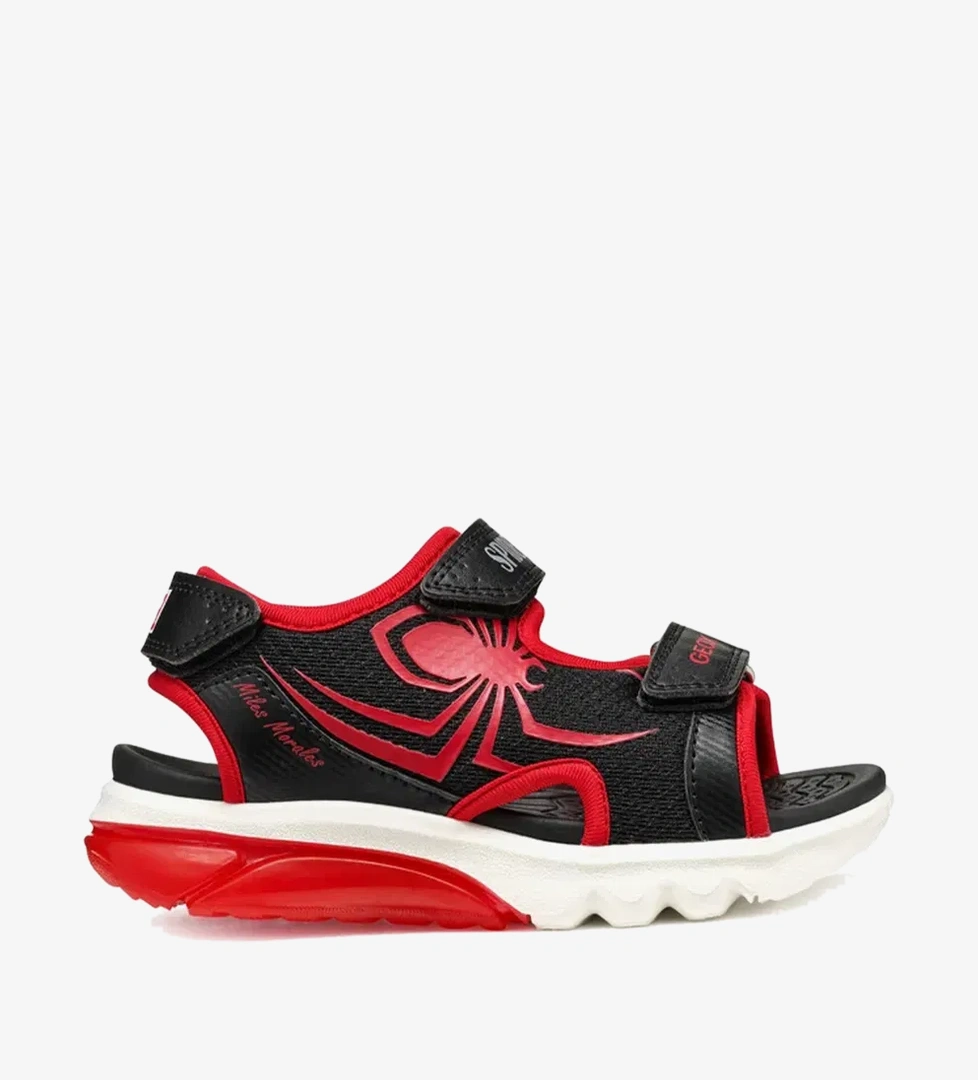 Geox Ciberdron Spiderman Bebek Siyah Sandalet - Görsel 1