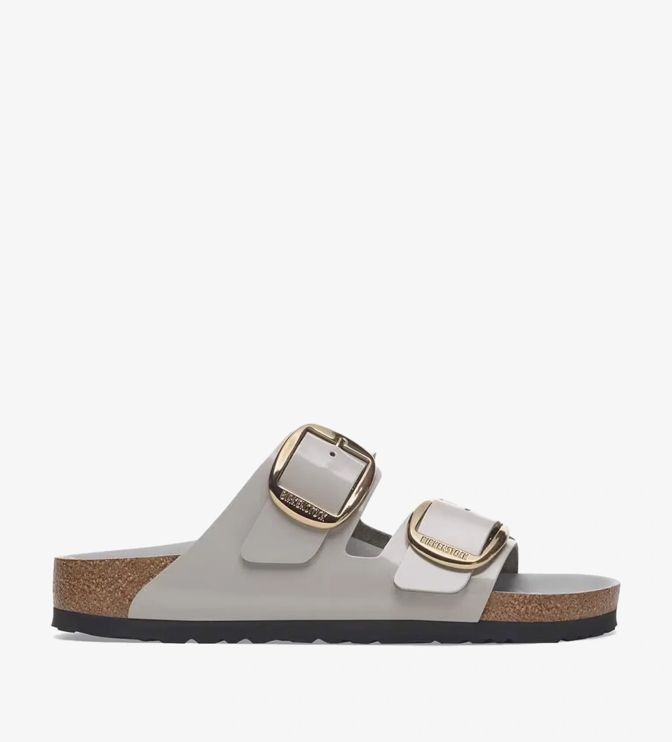 Birkenstock Arizona Big Buckle Nl High Shine Kadın Bej Terlik