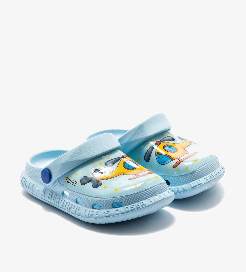 Helikopter Çocuk Sabo Terlik Mavi 22/29 - Görsel 1