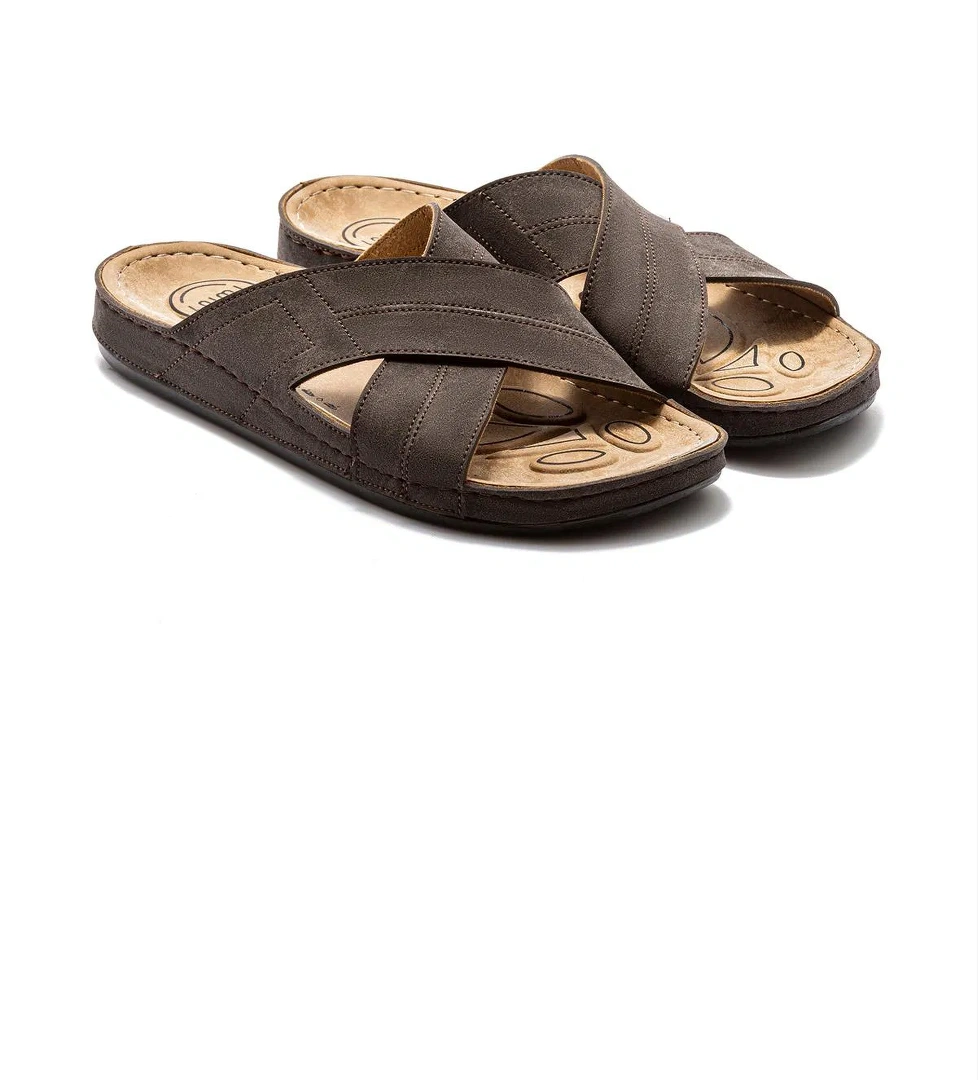 Silva Erkek Terlik Kahverengi 41/45 - Görsel 1