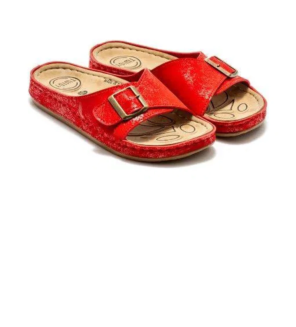 Dildar Kadın Terlik Kırmızı 36/40 - Görsel 1