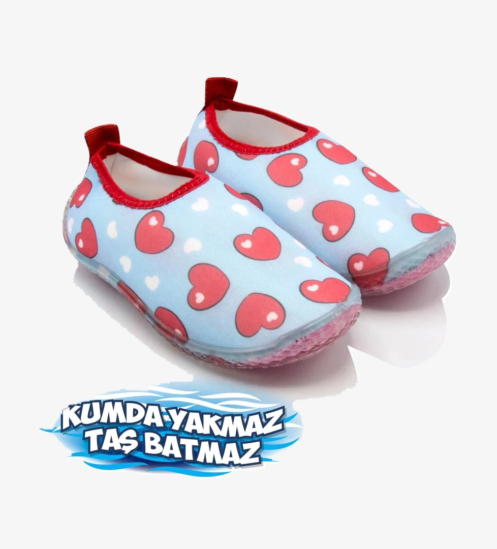 Twigy Kalp Mavi Çocuk Deniz Ayakkabısı model görseli