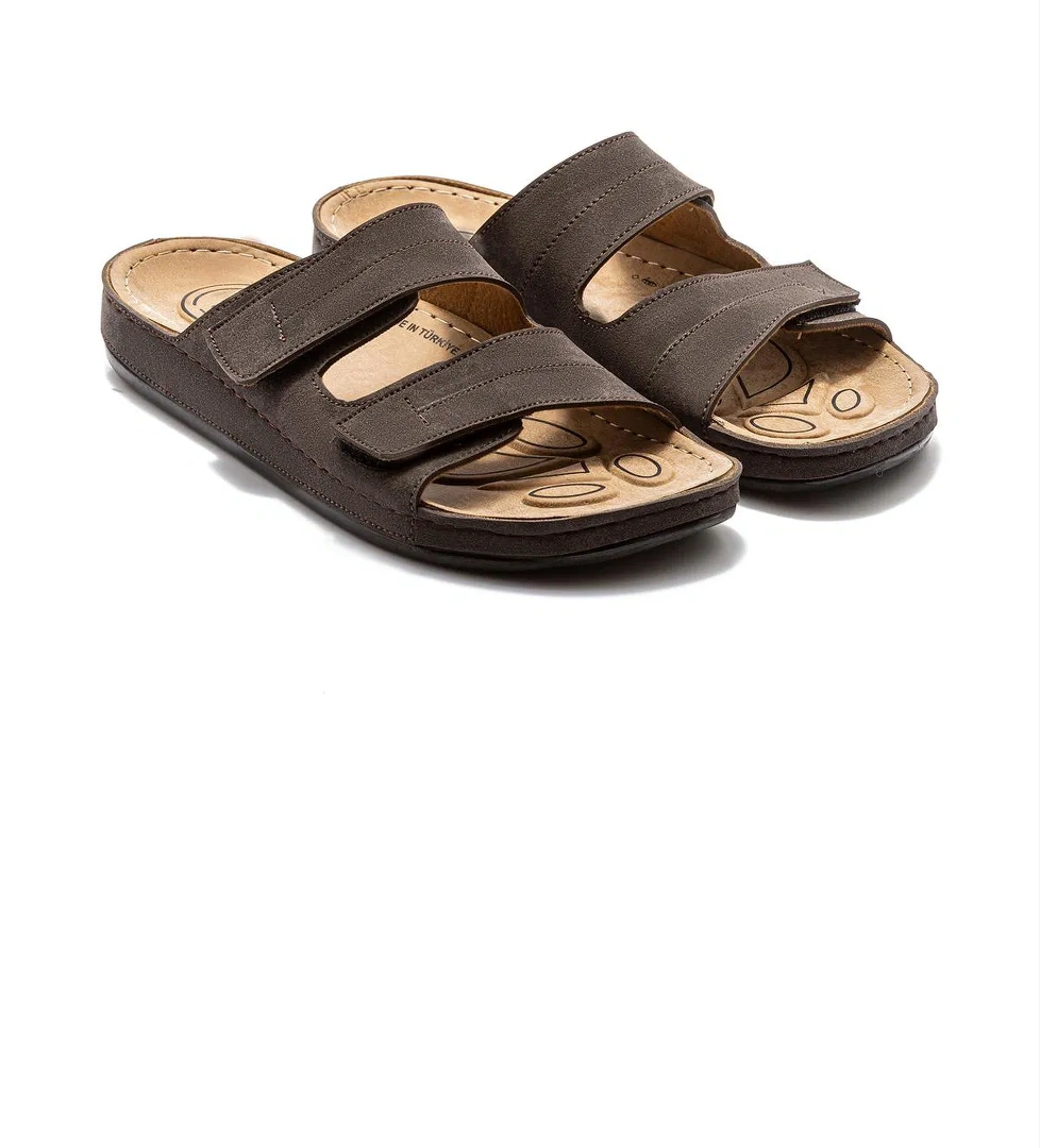 Sara Erkek Terlik Kahverengi 41/45 - Görsel 1