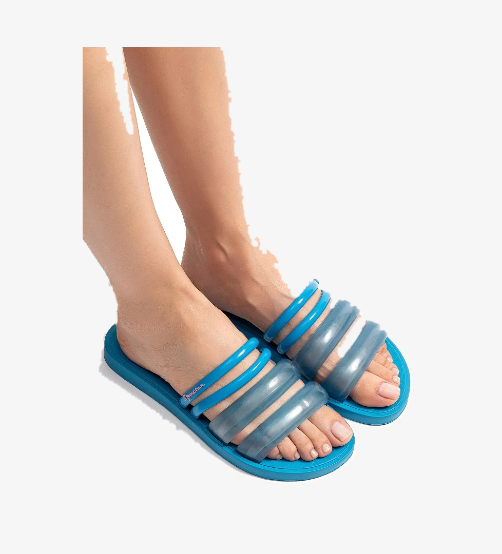 Puffer Kadın Terlik Mavi 35/42 - Görsel 1