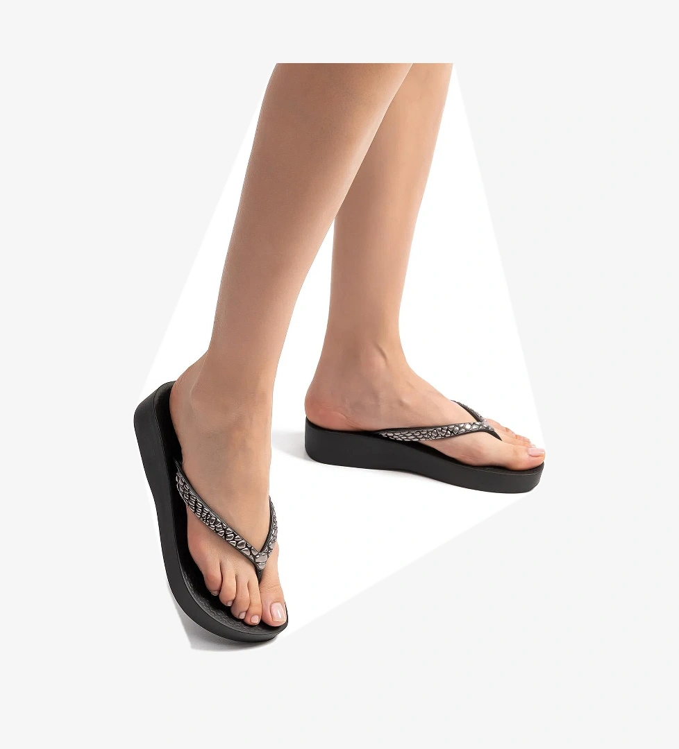 Mesh Ix Kadın Parmak Arası Terlik Siyah 35/40 - Görsel 1