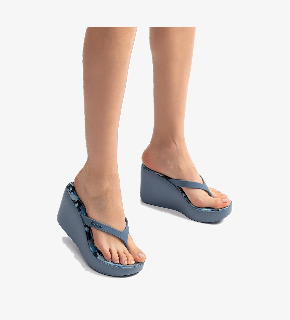 High Fashion Thong Kadın Parmak Arası Terlik Mavi 35/40 - Görsel 1