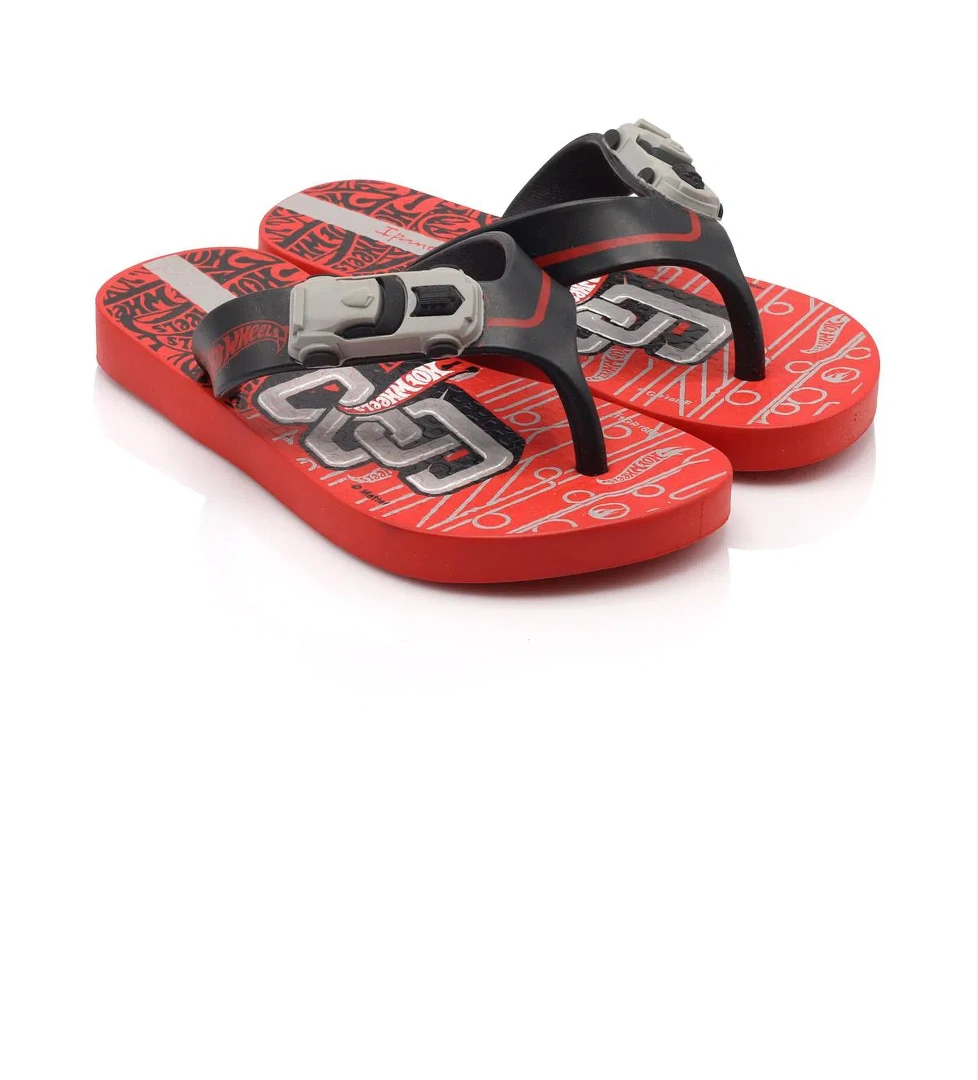 Hot Wheels Çocuk Parmak Arası Terlik Kırmızı 25/34 - Görsel 1