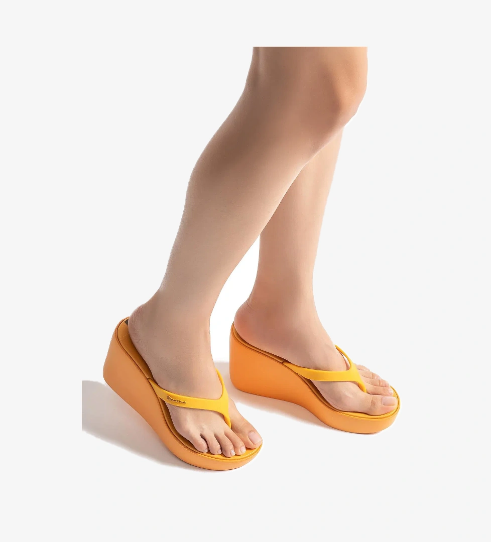 High Fashion Fem Kadın Parmak Arası Terlik Sarı 35/40 - Görsel 1