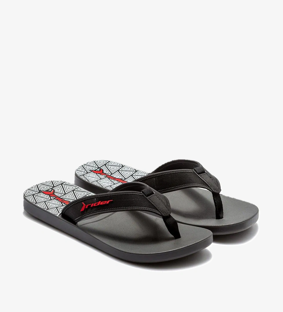Rider Impulse Graphics Erkek Parmak Arası Terlik Gri-Siyah 39/46 model görseli
