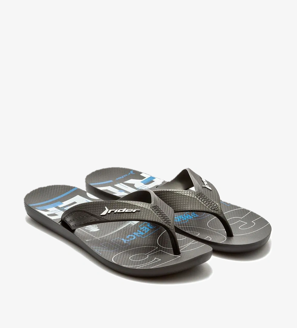 Way Dedo Erkek Parmak Arası Terlik Siyah Mavi 39/46 - Görsel 1