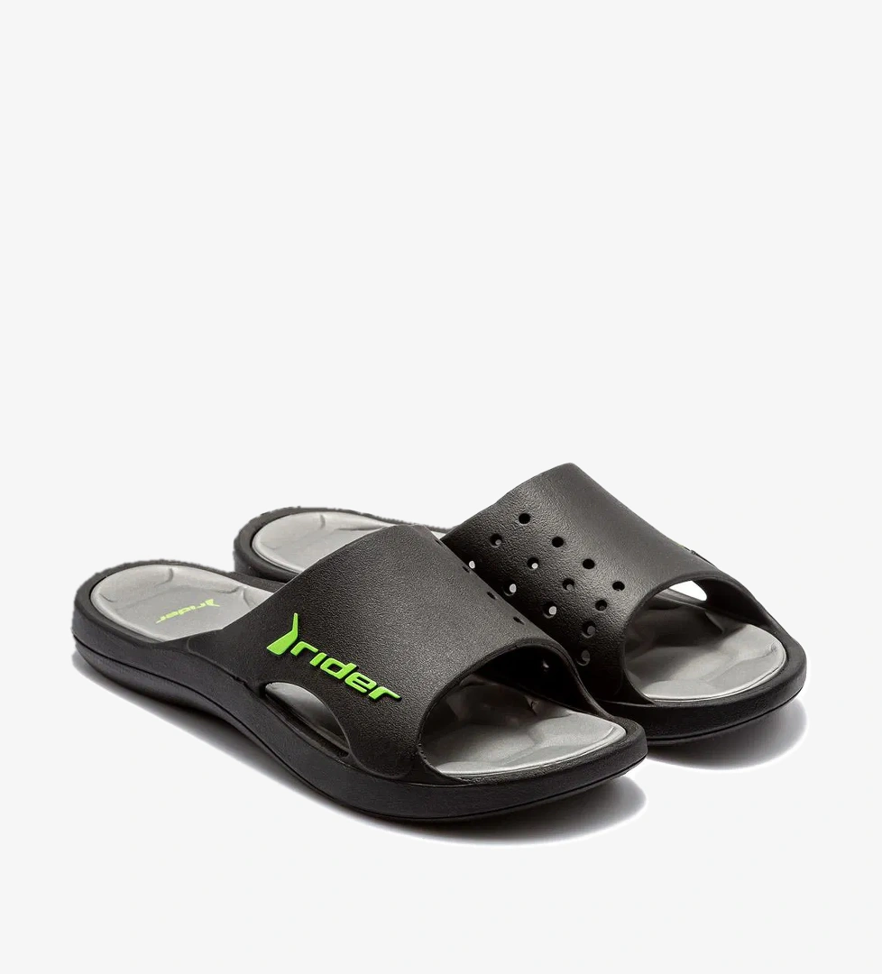 Bay Erkek Terlik Siyah-Yeşil 39/46 - Görsel 1