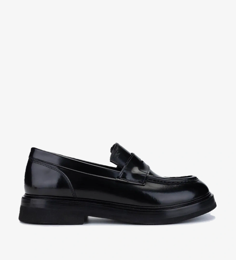 Tamer Tanca Tamer Tanca Erkek Hakiki Deri Siyah Açma Loafer Ayakkabı model görseli