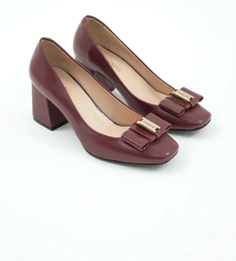 Tamer Tanca Tamer Tanca Kadın Vegan Bordo Abiye Ayakkabı model görseli