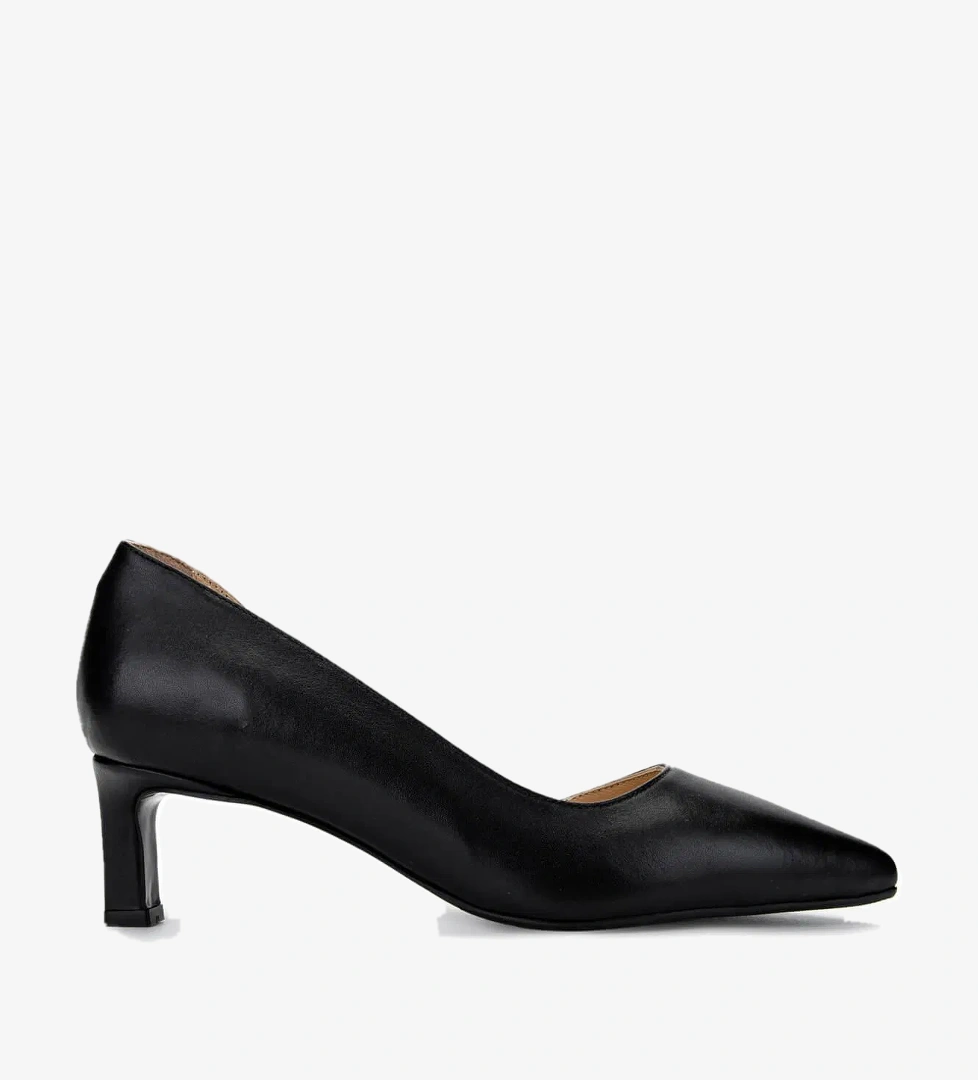 Tamer Tanca Tamer Tanca Kadın Hakiki Deri Siyah Topuklu Ayakkabı model görseli