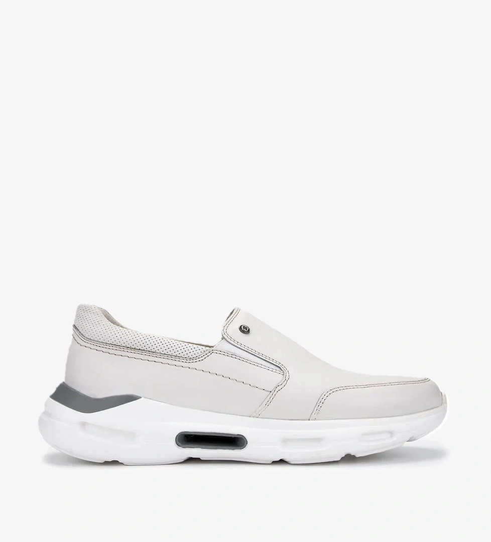 Tamer Tanca Tamer Tanca Erkek Hakiki Deri Beyaz Casual Ayakkabı model görseli