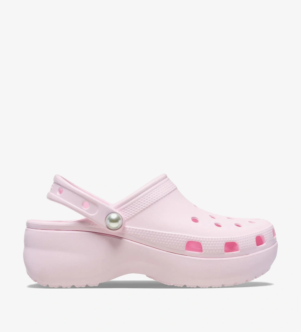 Crocs Crocs Classic Platform Pearl Clog Kadın Pembe Terlik model görseli