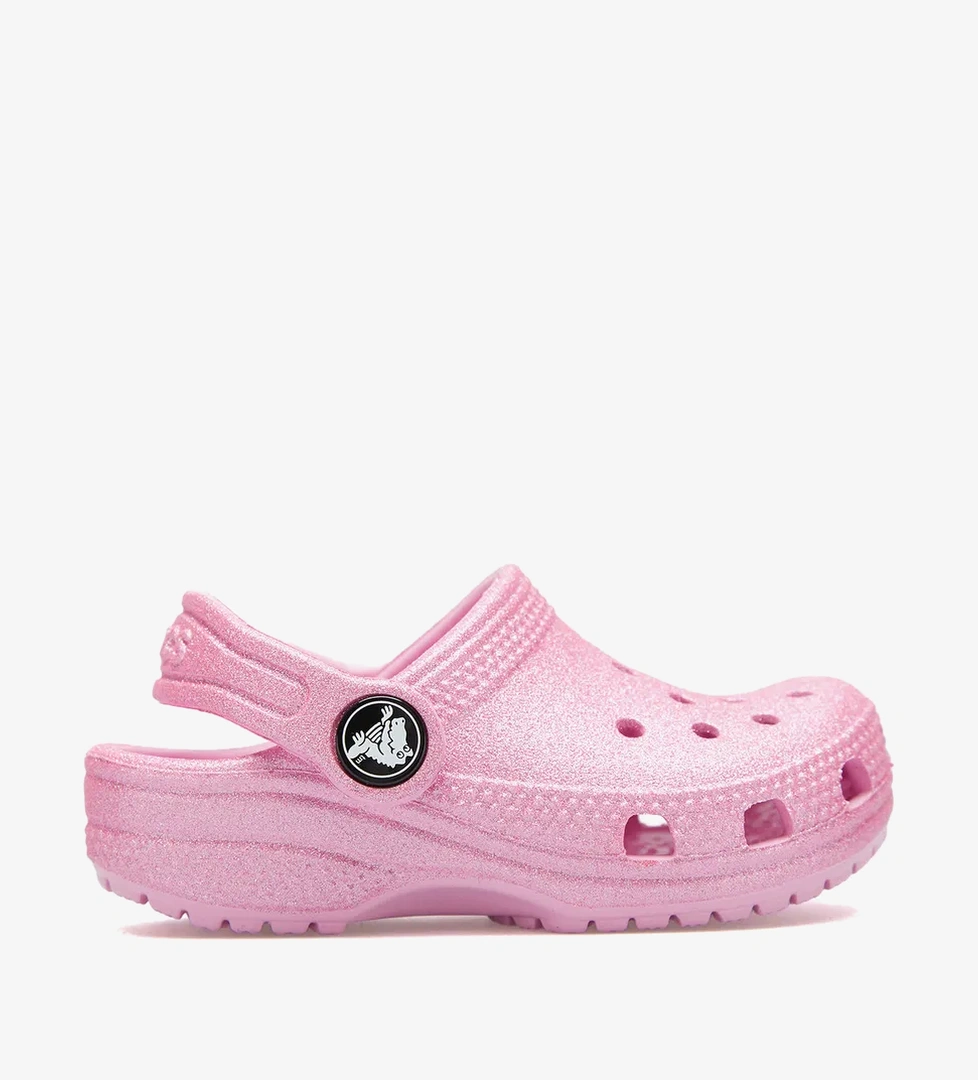 Crocs Classic Glitter Clog Bebek Pembe Terlik - Görsel 1