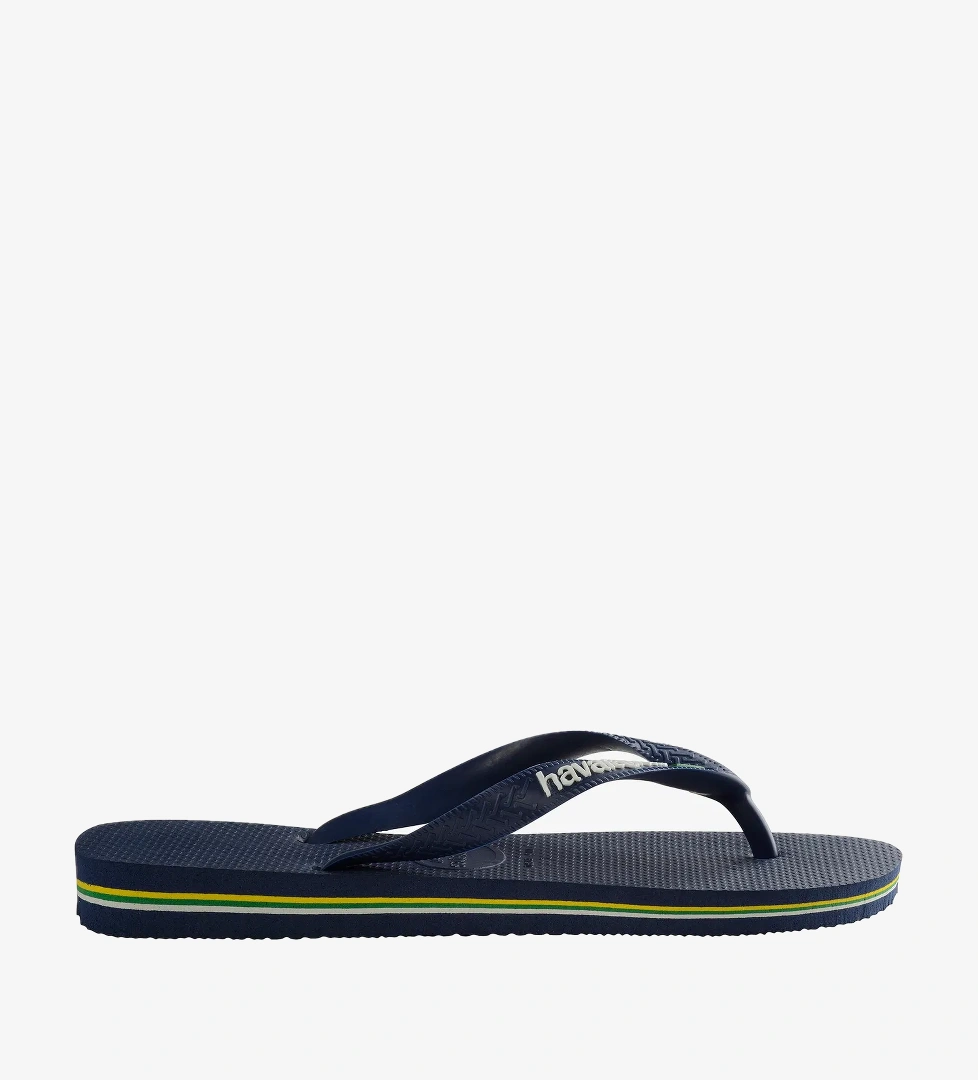 Havaianas Brasil Logo Erkek Lacivert Terlik - Görsel 1
