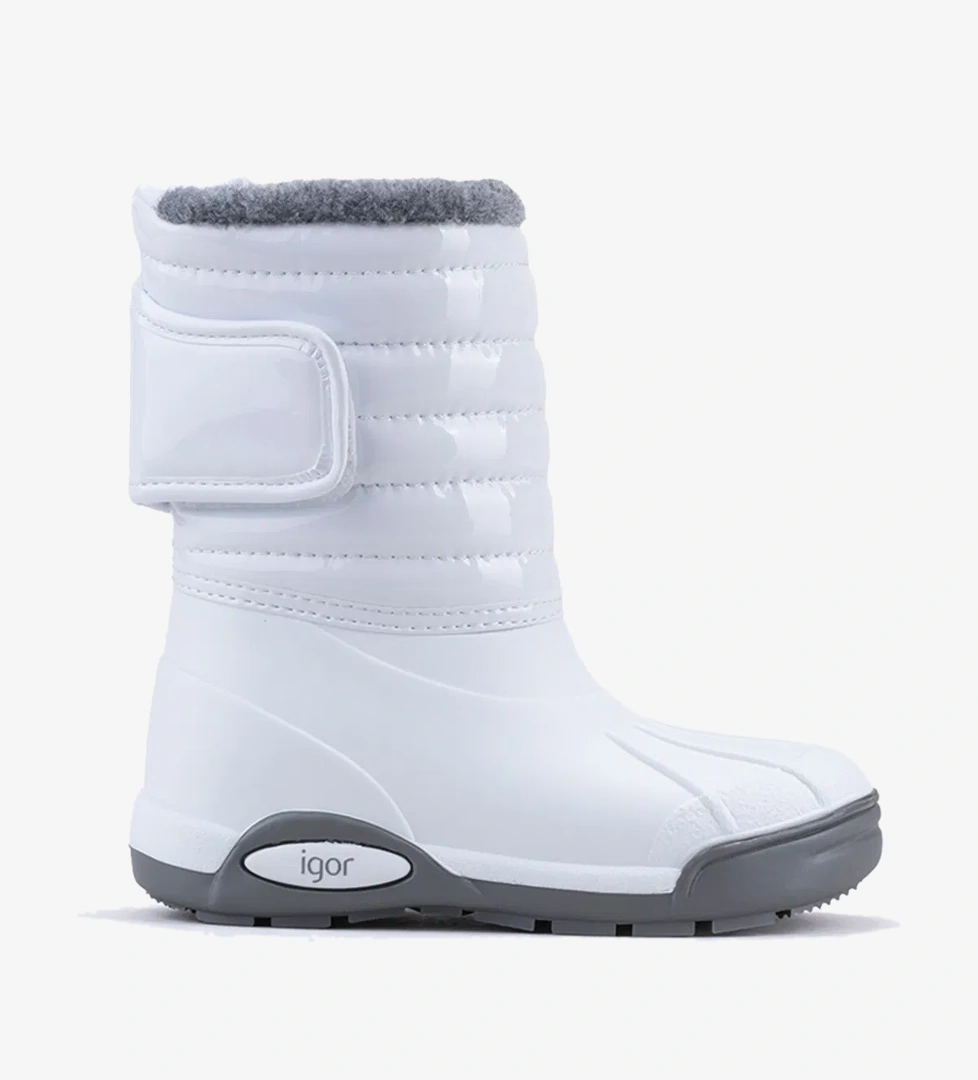 IGOR Topo Ski Charol Çocuk Beyaz Bot